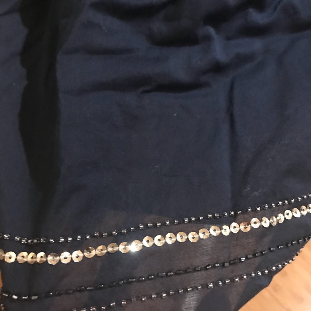 Navy Jeweled Medium Skirt Fun & Flirty - Picture 2 of 7
